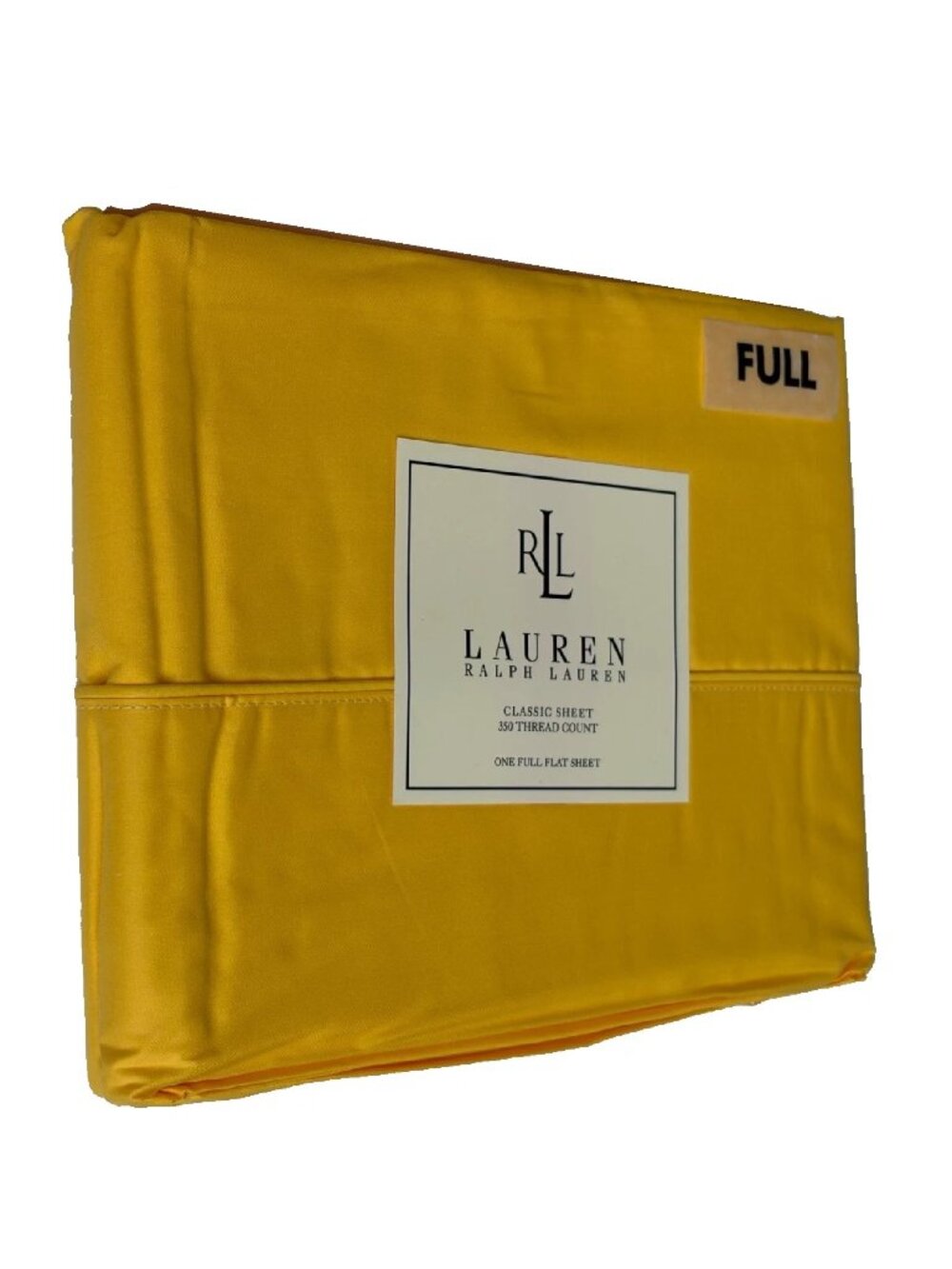 brand new RACING YELLOW Ralph Lauren 350 TC 100% Supima Cotton FULL Flat Sheet
